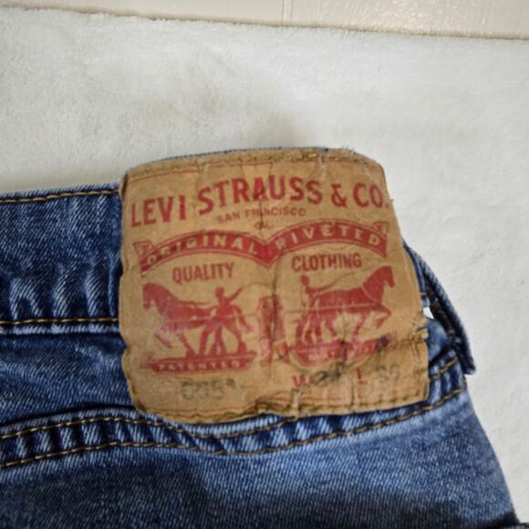 Levi's 505 Jeans Mens Denim Pants 34x36 Jeans Medium Wash 0815 - Picture 8 of 10